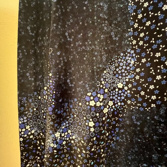 ELIE TAHARI Rosanna Blue Velvet Floral Sleeveless Summer Sheath Dress size 16 - Picture 10 of 13